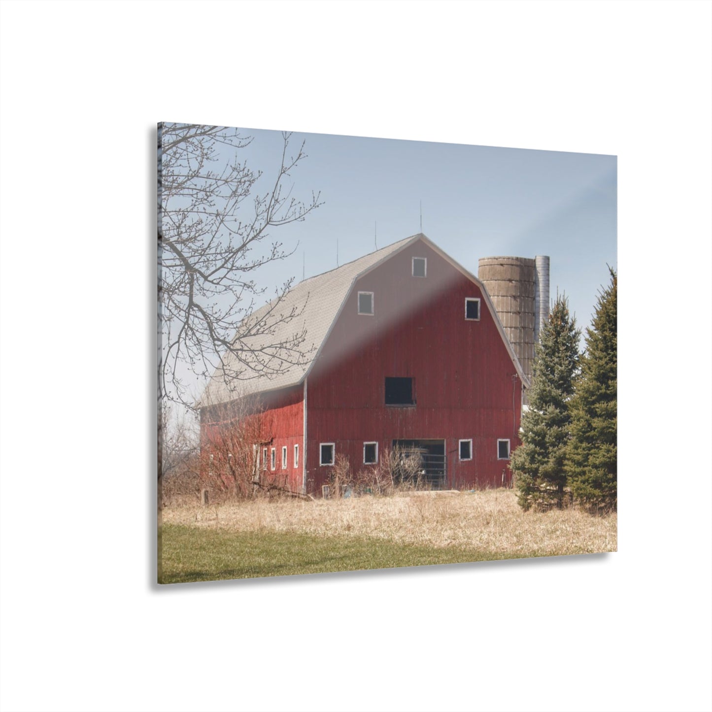 Barn Boutique Modern Farmhouse Acrylic Wall Print| Hadley Road Red II