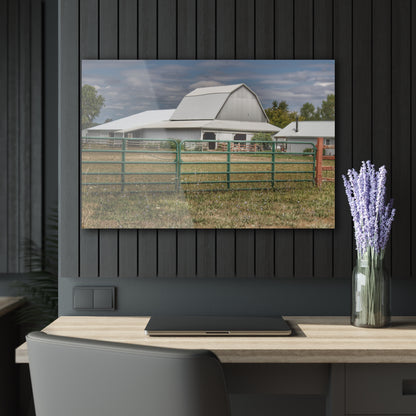 U R There Photography Petz Road Grey Rustic Farmhouse Acrylic Wall Print
