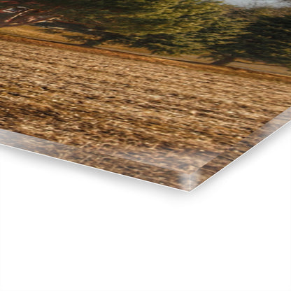 U R There Photography Irish Road Hidden Red Rustic Farmhouse Acrylic Wall Print