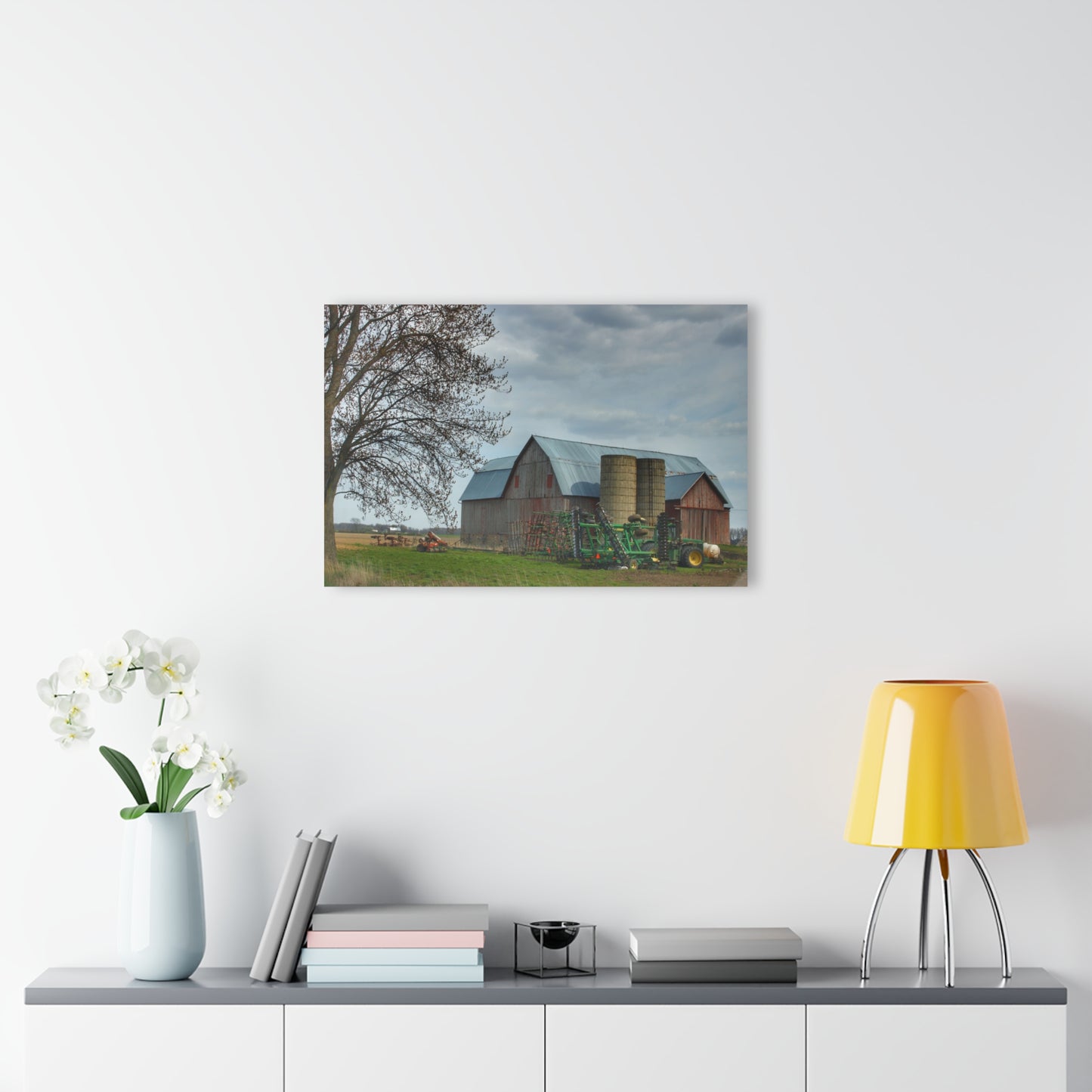 U R There Photography Snover Road Red I Rustic Farmhouse Acrylic Wall Print