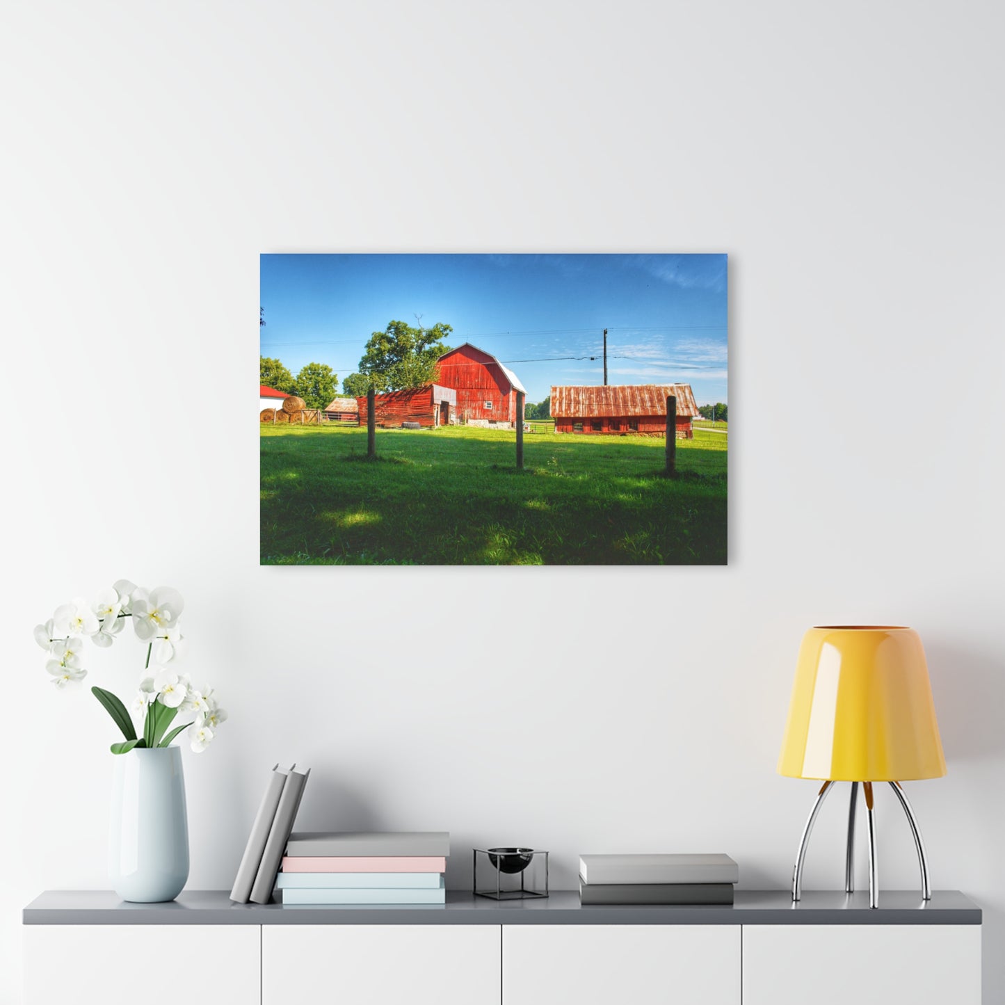 U R There Photography Frances Road Reds II Rustic Farmhouse Acrylic Wall Print