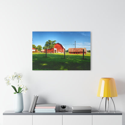 U R There Photography Frances Road Reds II Rustic Farmhouse Acrylic Wall Print