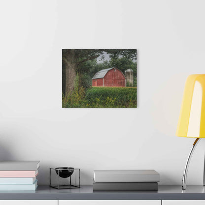 U R There Photography Mayville Lapeer Road Red Rustic Farmhouse Acrylic Wall Print