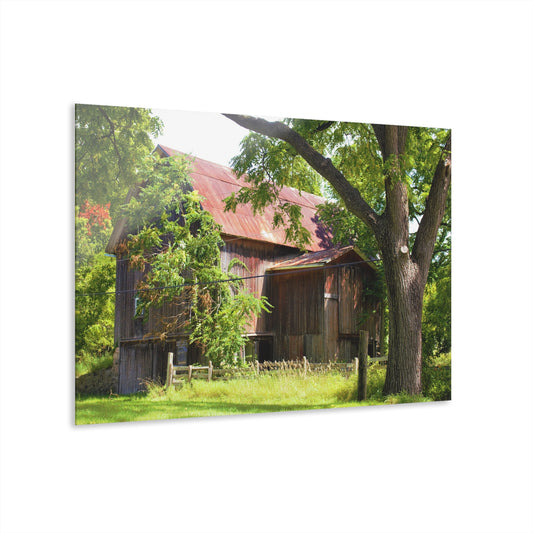 U R There Photography Oxford Rusted Red III Rustic Farmhouse Acrylic Wall Print