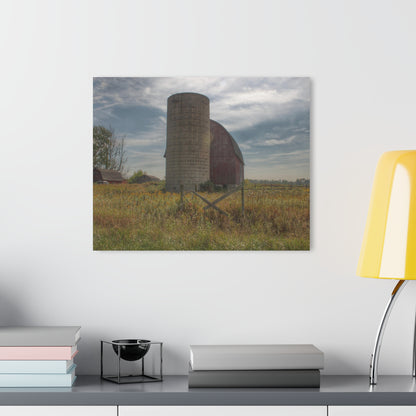 U R There Photography Mushroom Road Red II Rustic Farmhouse Acrylic Wall Print