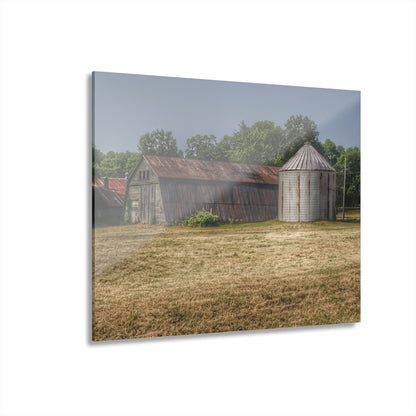 U R There Photography Hough Road Green Quonset II Rustic Farmhouse Acrylic Wall Print