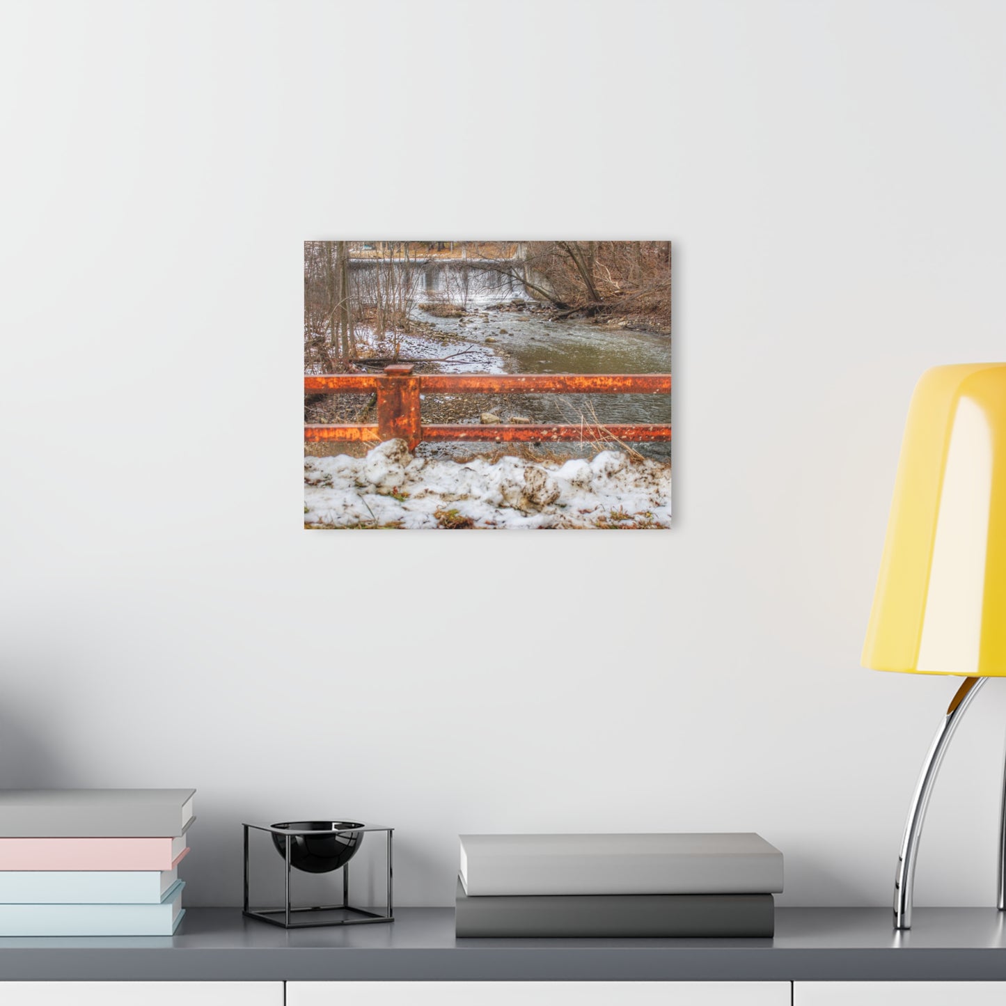 U R There Photography Piersonville Road Dam Rustic Farmhouse Acrylic Wall Print