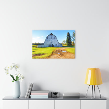 U R There Photography Yale Fremont Road Grey Rustic Farmhouse Acrylic Wall Print
