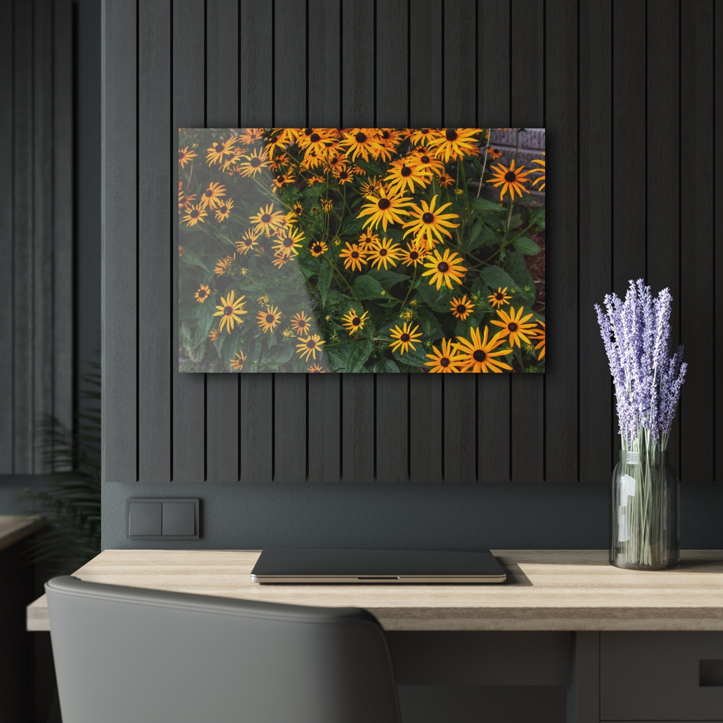 U R There Photography Black-Eyed Susan Rustic Farmhouse Acrylic Wall Print