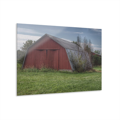 U R There Photography Piersonville Road Red Quonset Rustic Farmhouse Acrylic Wall Print