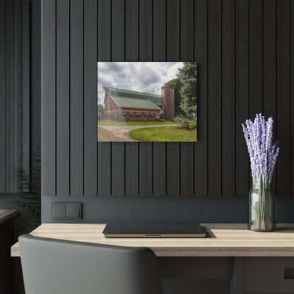 U R There Photography Metamora Country Red Rustic Farmhouse Acrylic Wall Print