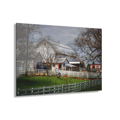 U R There Photography Henderson Whites Rustic Farmhouse Acrylic Wall Print