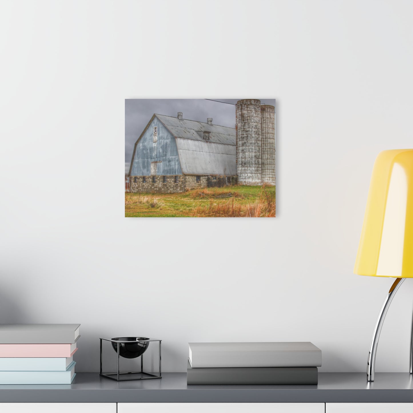 U R There Photography Daley Road Grey III Rustic Farmhouse Acrylic Wall Print
