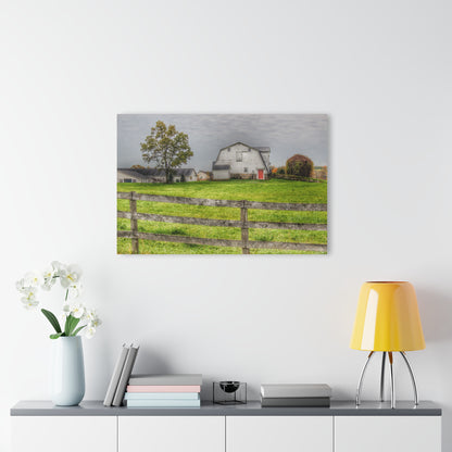 U R There Photography Hill Road Hillside White Rustic Farmhouse Acrylic Wall Print