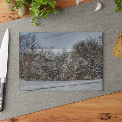 U R There Photography Hidden in Oxford II Rustic Farmhouse Tempered-Glass Cutting Board