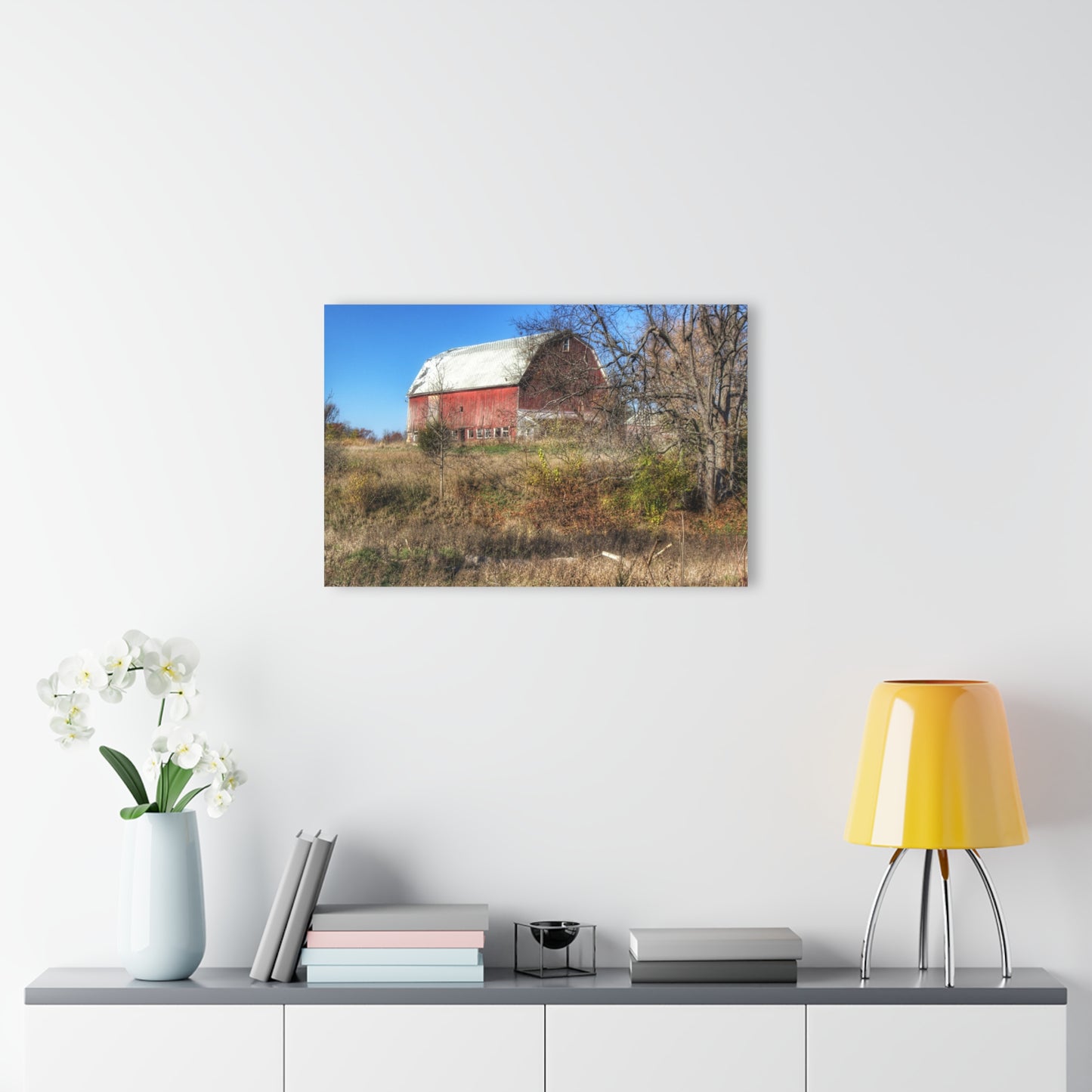 U R There Photography Hadley Red I Rustic Farmhouse Acrylic Wall Print