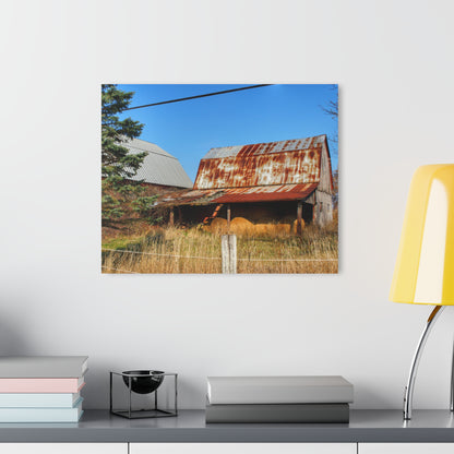 U R There Photography Dodge Road Hay Barn II Rustic Farmhouse Acrylic Wall Print