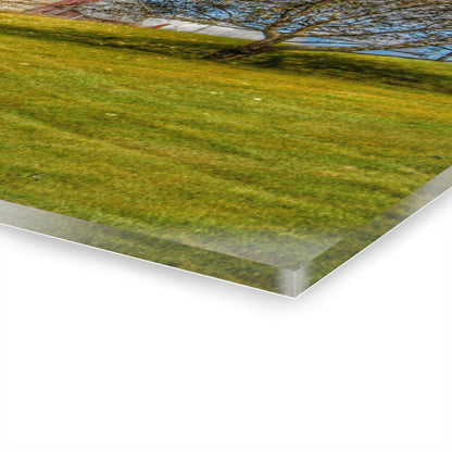 U R There Photography M-24 Hilltop Grey Rustic Farmhouse Acrylic Wall Print