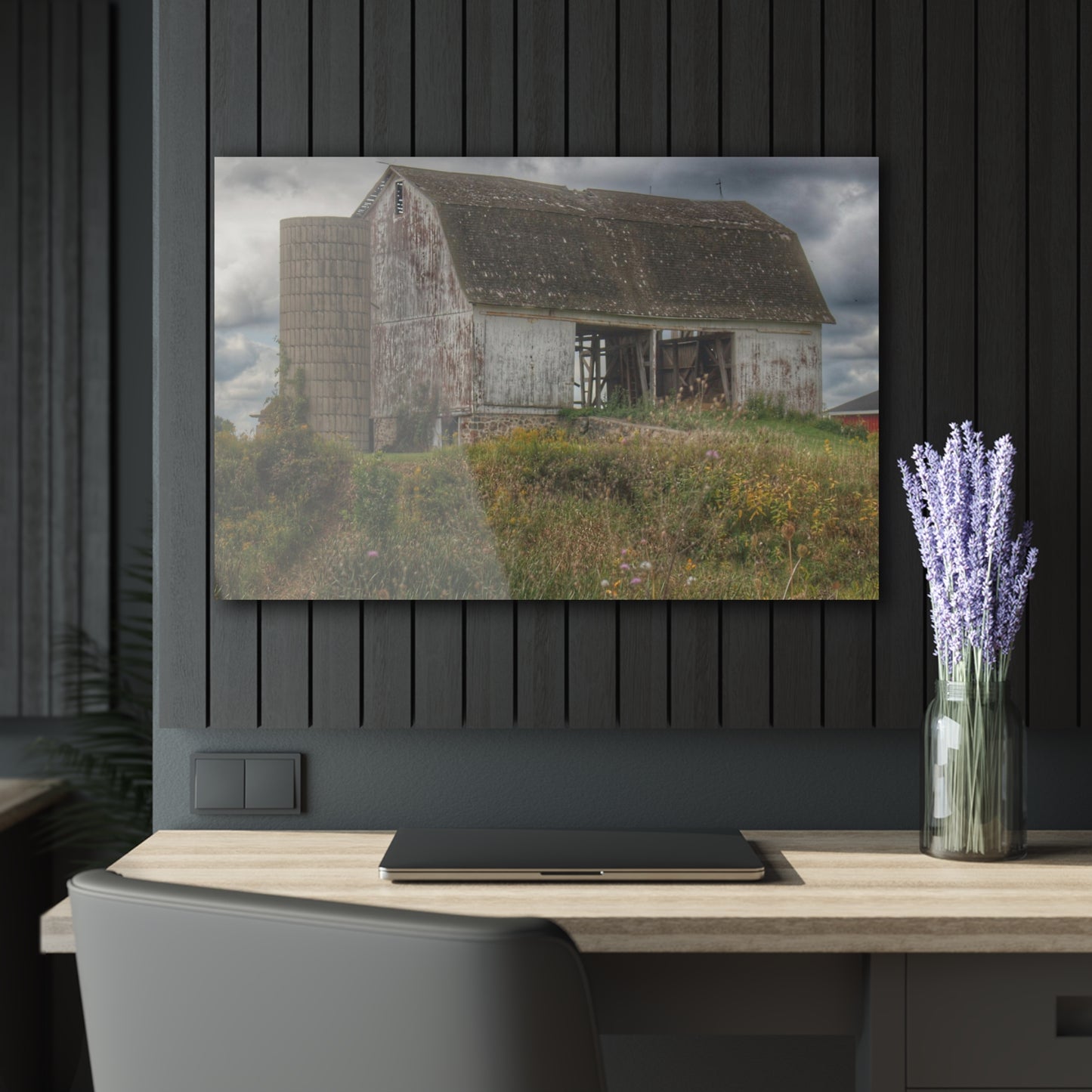 Barn Boutique Modern Farmhouse Acrylic Wall Print| Castle Road White