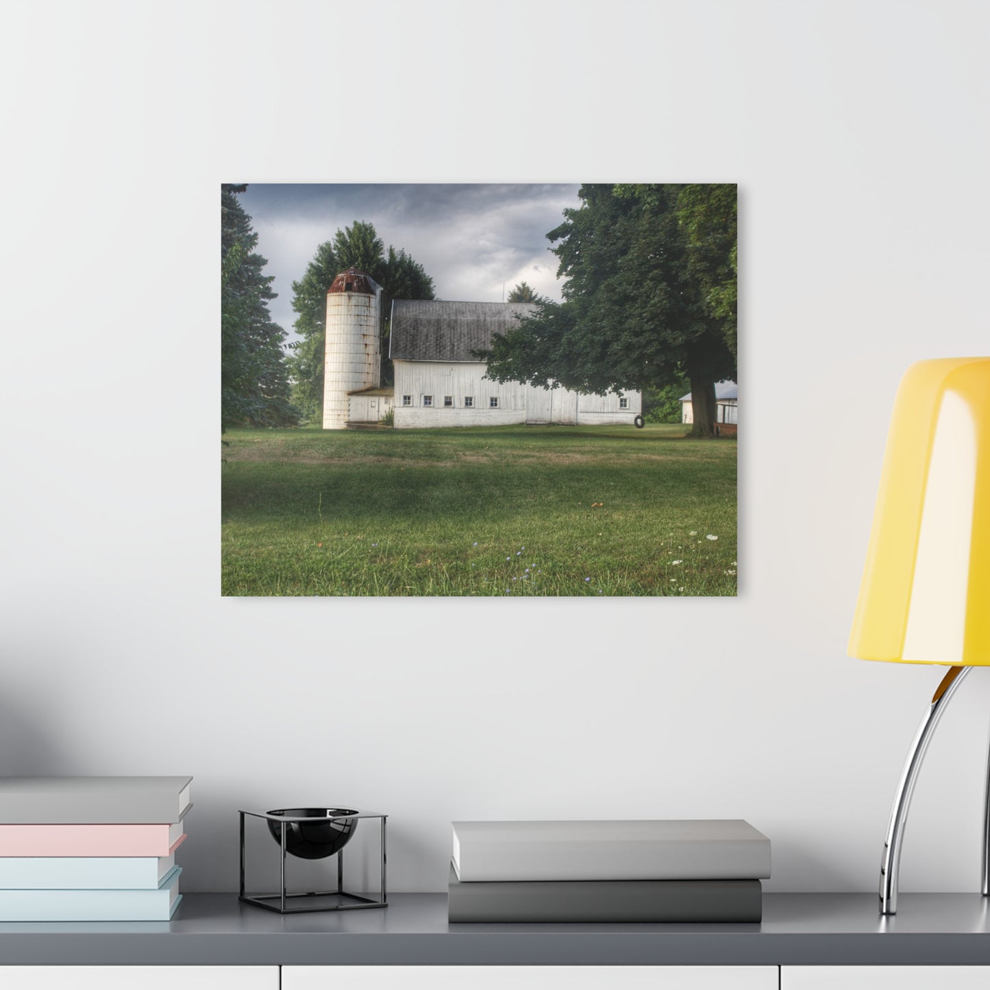 U R There Photography Marathon Road White Rustic Farmhouse Acrylic Wall Print