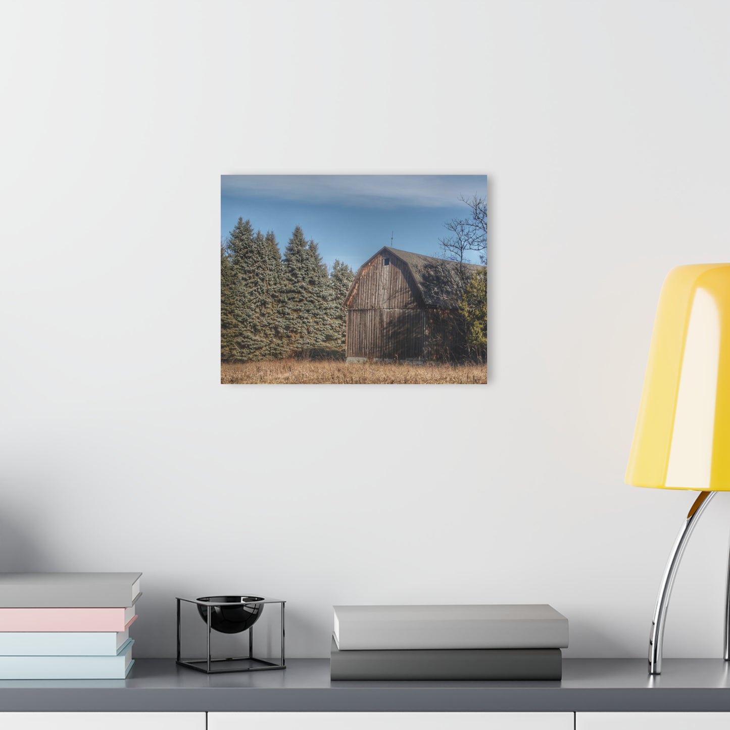 U R There Photography Washburn Old Grey Rustic Farmhouse Acrylic Wall Print