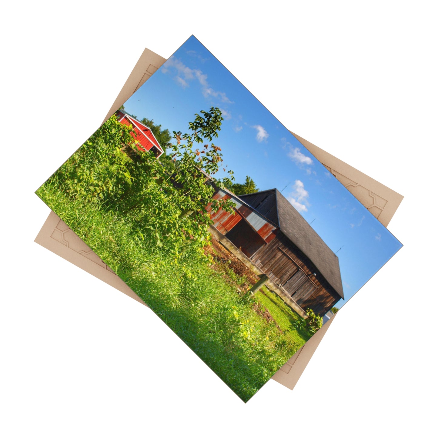 U R There Photography Beyond the Fence on Hunters Creek Rustic Farmhouse Decorative Ceramic Tile