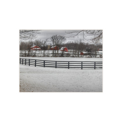 U R There Photography Barns of Barber Road II Rustic Farmhouse Decorative Ceramic Tile