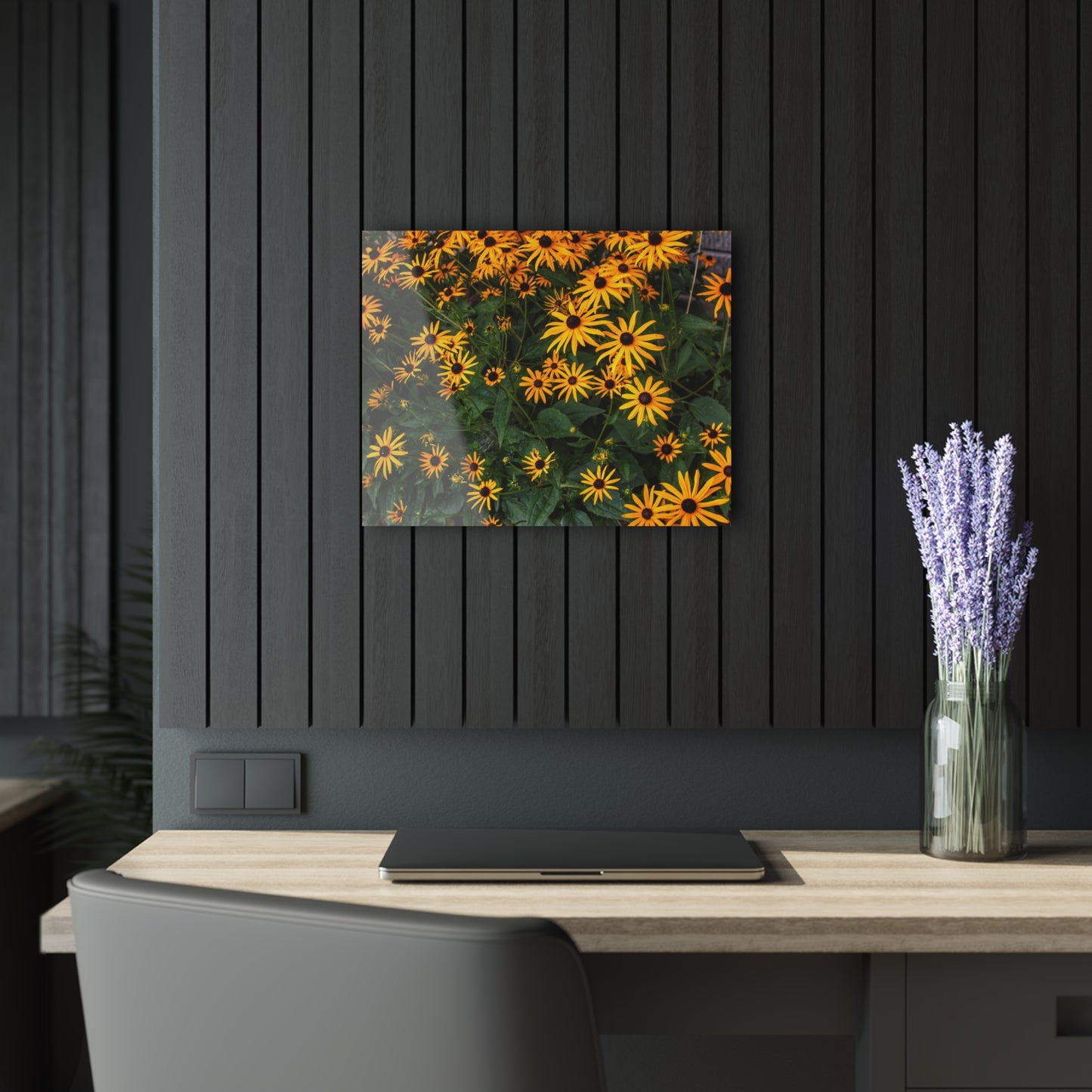 U R There Photography Black-Eyed Susan Rustic Farmhouse Acrylic Wall Print