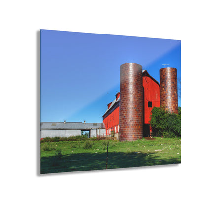 U R There Photography Baldwin Red I Rustic Farmhouse Acrylic Wall Print