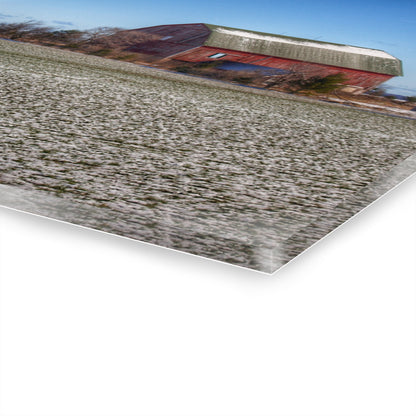 U R There Photography Early Spring Red I Rustic Farmhouse Acrylic Wall Print