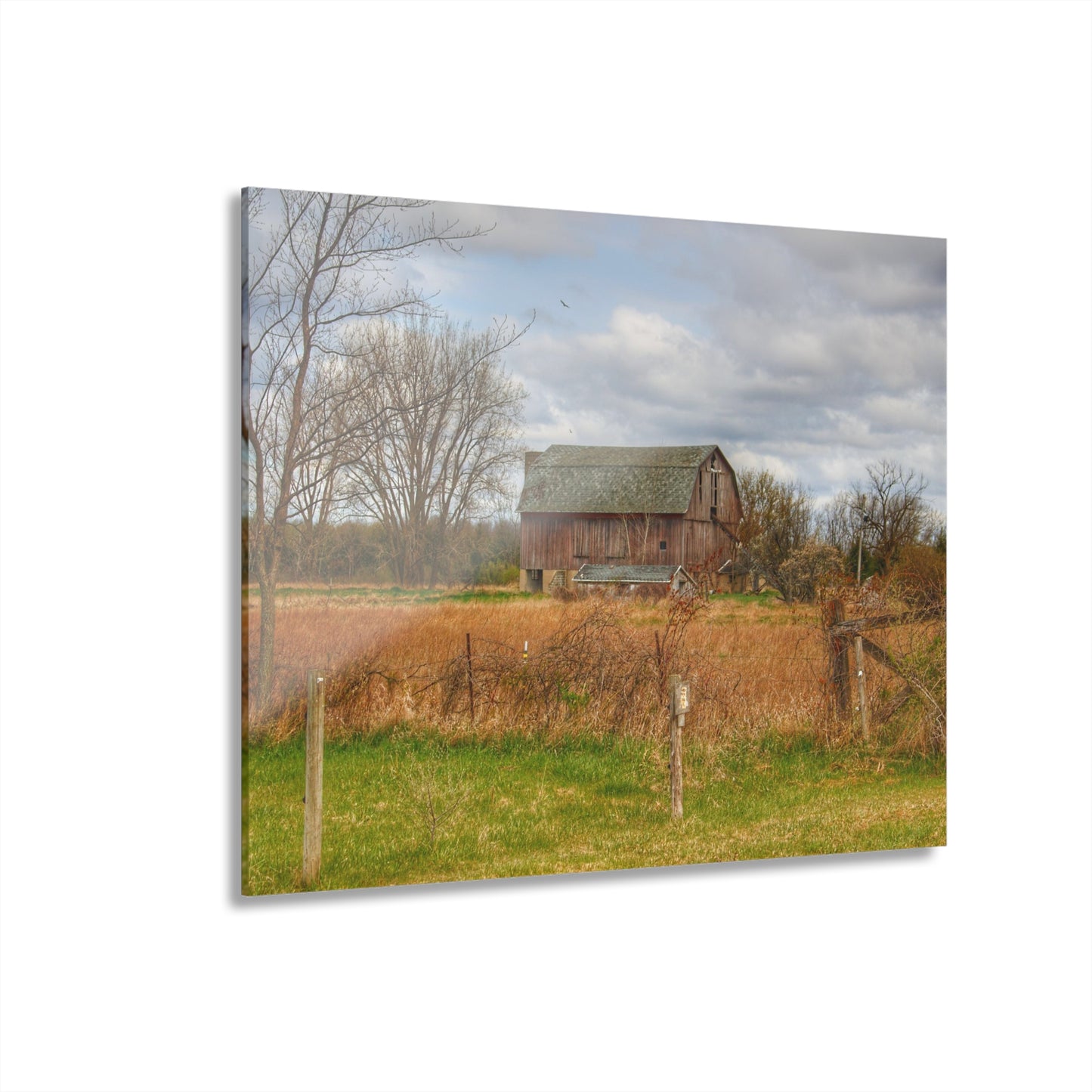 U R There Photography Clothier Road Red II Rustic Farmhouse Acrylic Wall Print