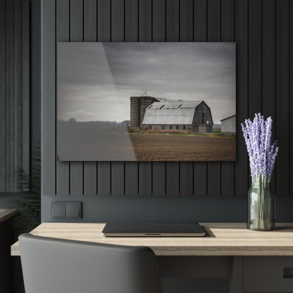 U R There Photography North Gates Road Old Grey II Rustic Farmhouse Acrylic Wall Print