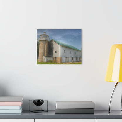 U R There Photography Phelps Road Lighthouse Barn I Rustic Farmhouse Acrylic Wall Print