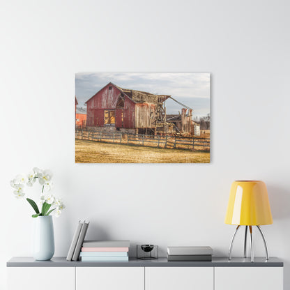 U R There Photography Irish Road Old Red Rustic Farmhouse Acrylic Wall Print