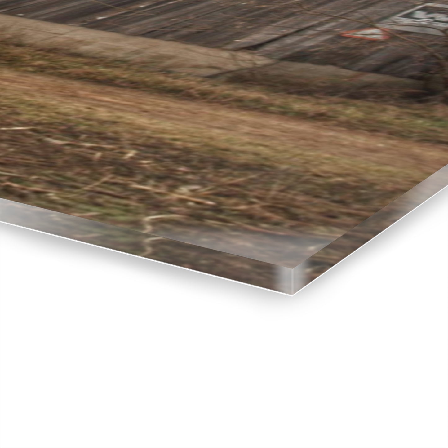U R There Photography Arbela Road Greys Rustic Farmhouse Acrylic Wall Print