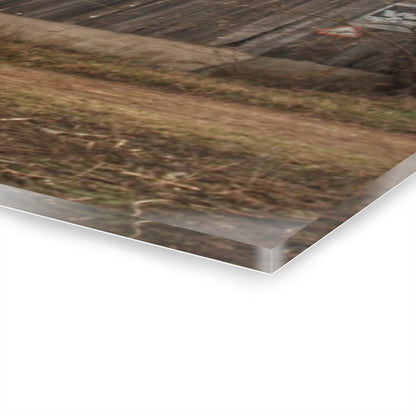 U R There Photography Arbela Road Greys Rustic Farmhouse Acrylic Wall Print