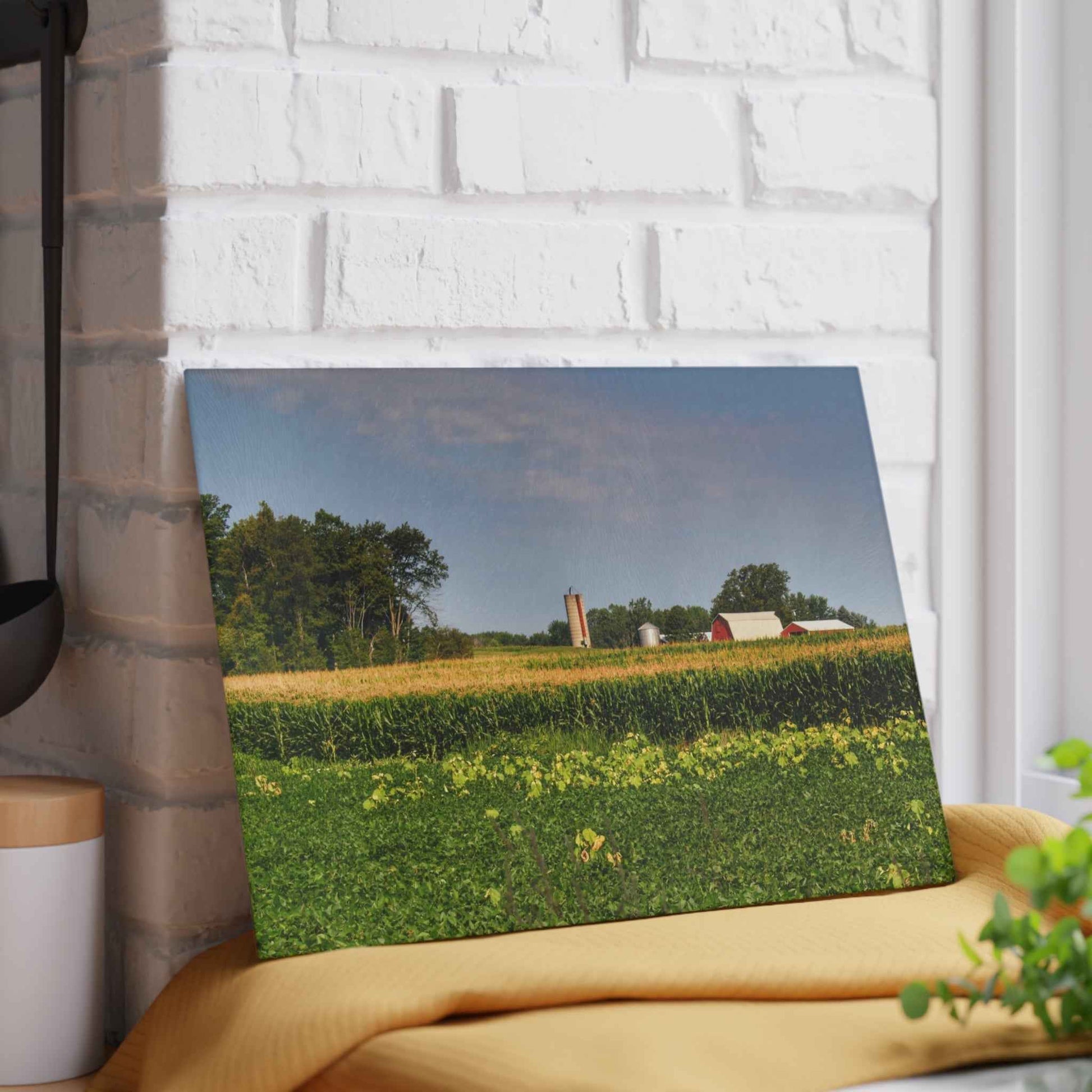 Rustic Farmhouse Cutting Board| Across the Field in Clifford
