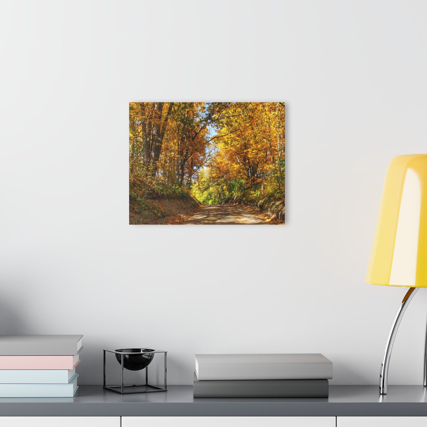 Barn Boutique Modern Farmhouse Acrylic Wall Print| Harson Road in Fall I