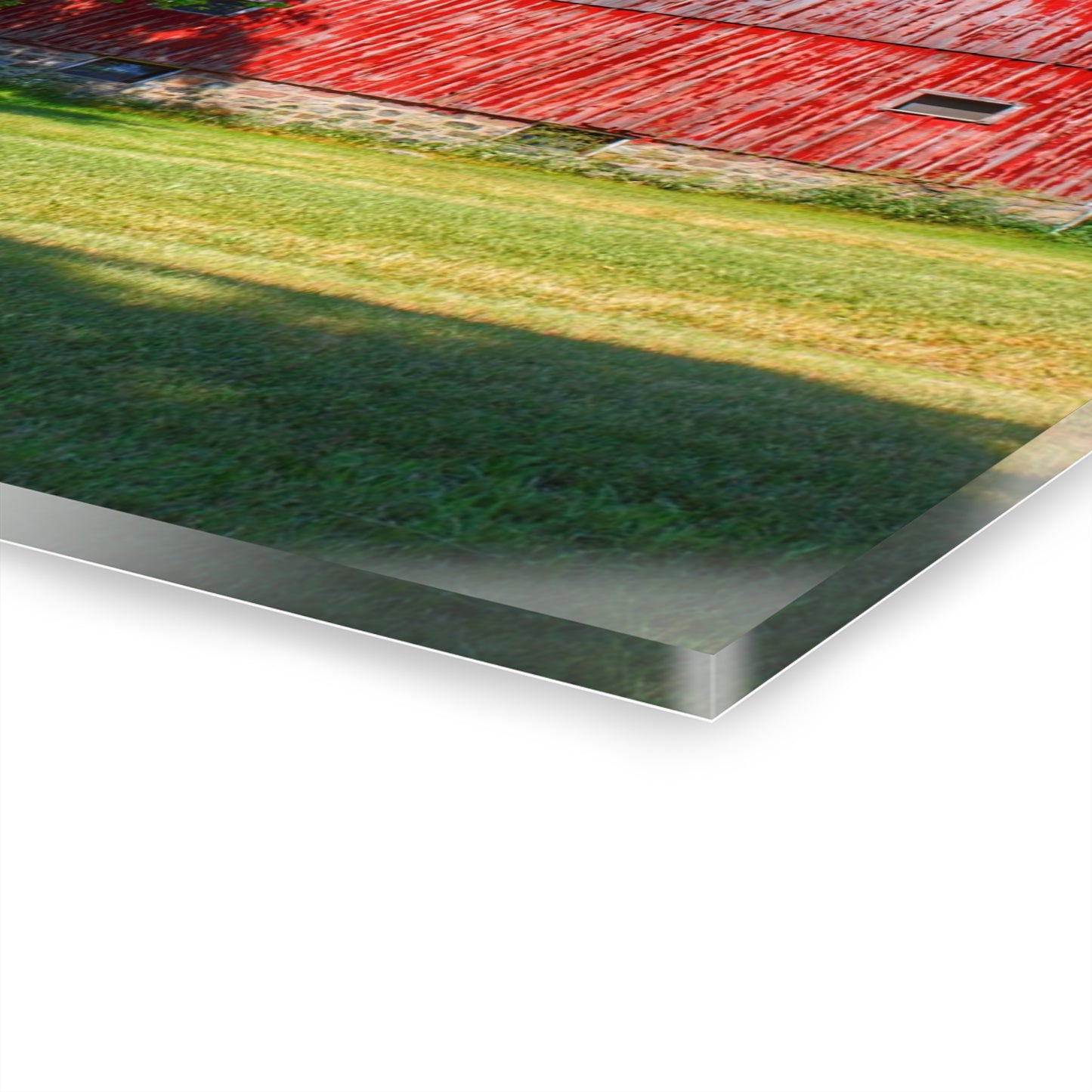 U R There Photography Five Lakes Red IV Rustic Farmhouse Acrylic Wall Print