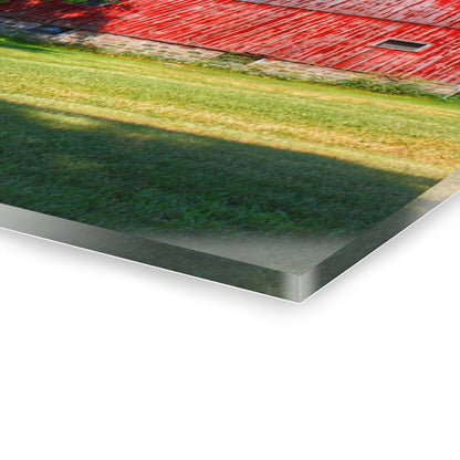 U R There Photography Five Lakes Red IV Rustic Farmhouse Acrylic Wall Print