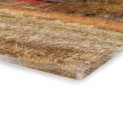 U R There Photography Hidden Scotch Settlement Red Rustic Farmhouse Acrylic Wall Print