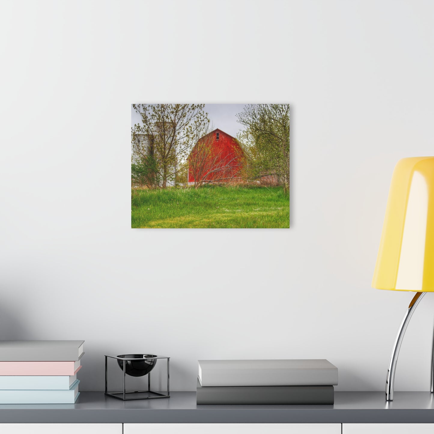 U R There Photography Castle Corner Red I Rustic Farmhouse Acrylic Wall Print