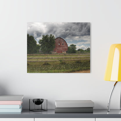 U R There Photography Elba Township Red Rustic Farmhouse Acrylic Wall Print