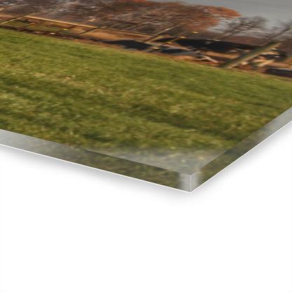 U R There Photography Marathon Road Red Cow Barn Rustic Farmhouse Acrylic Wall Print