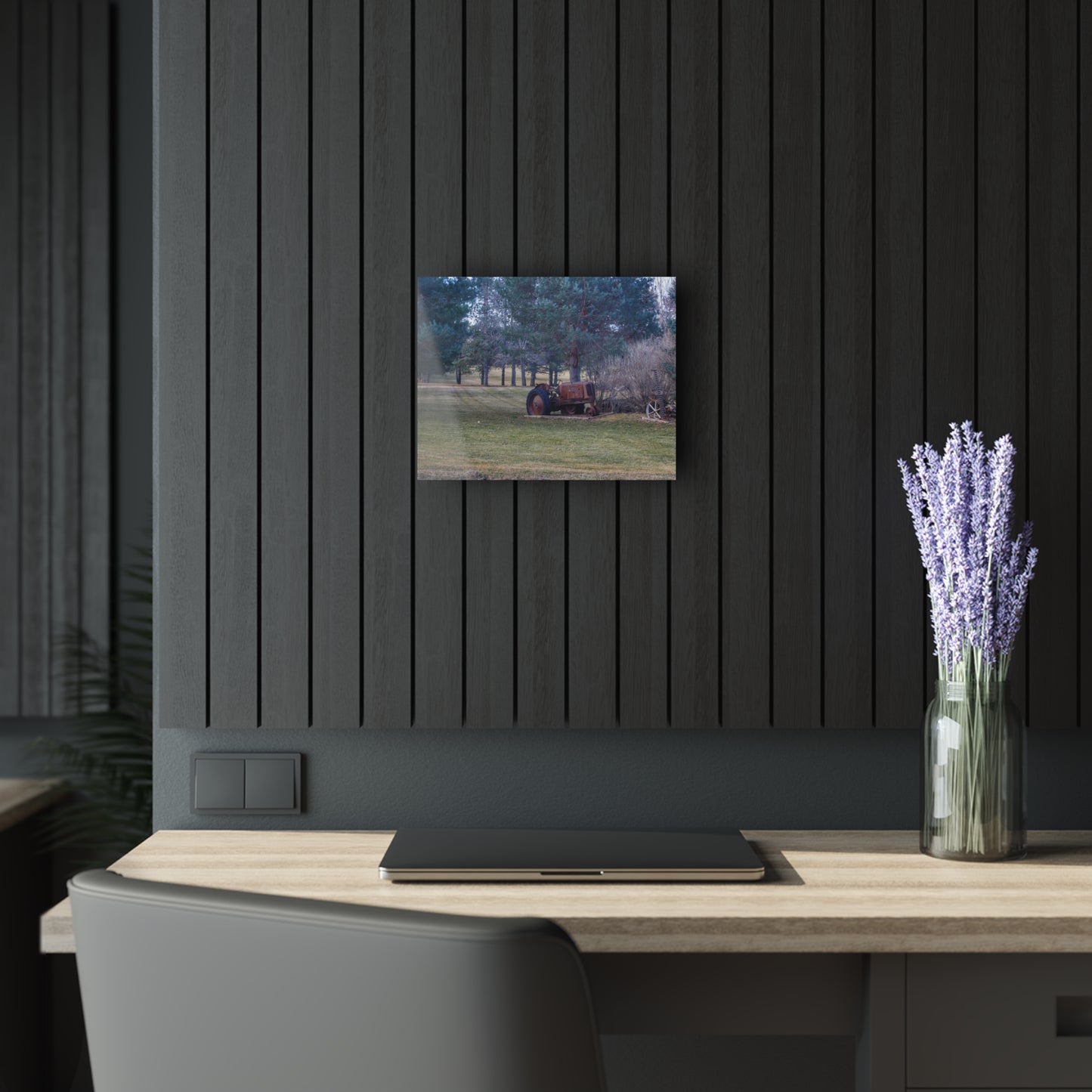 U R There Photography Casey Road Yard Art I Rustic Farmhouse Acrylic Wall Print