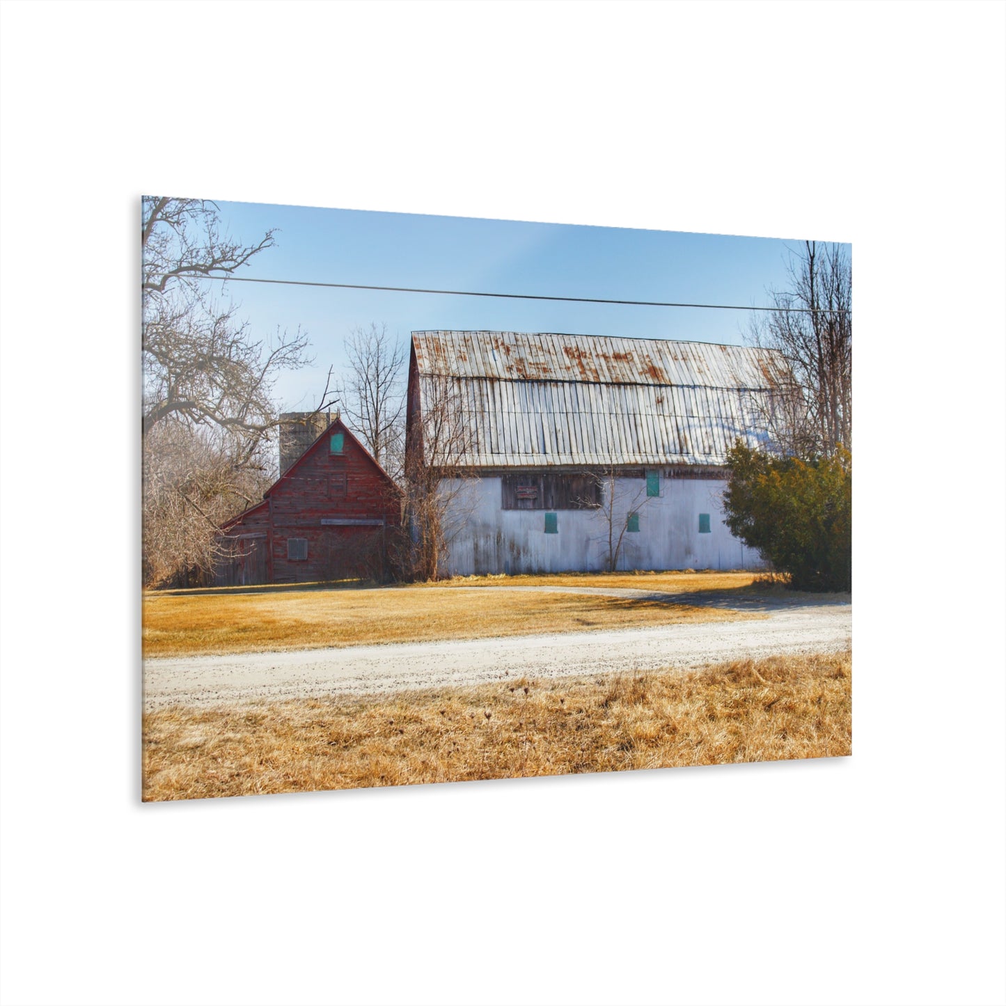 U R There Photography Indian Trail Rusted Reds II Rustic Farmhouse Acrylic Wall Print