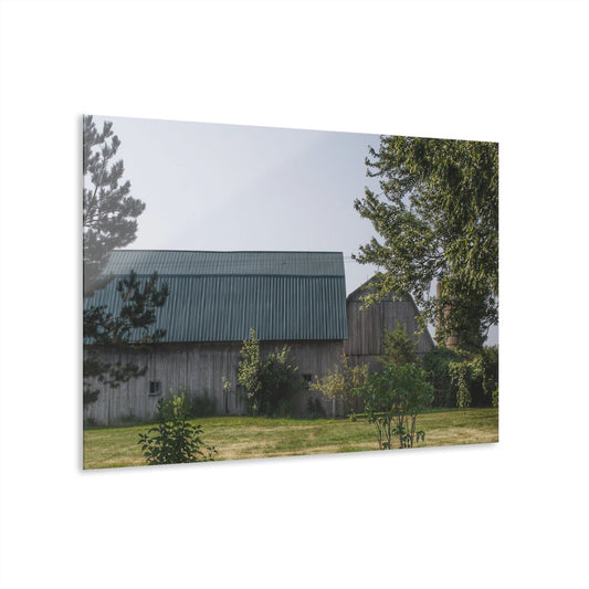 U R There Photography Bordman Road Greys Rustic Farmhouse Acrylic Wall Print