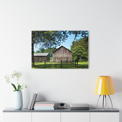 U R There Photography Otisville Grey Rustic Farmhouse Acrylic Wall Print