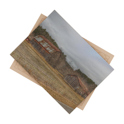 U R There Photography Barns of Arbela III Rustic Farmhouse Decorative Ceramic Tile