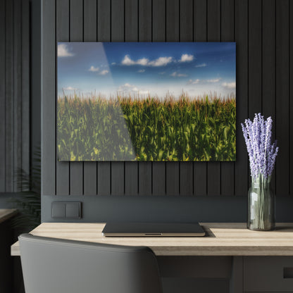 U R There Photography Sky-High Corn Rustic Farmhouse Acrylic Wall Print